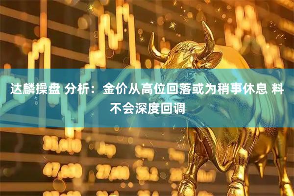 达麟操盘 分析：金价从高位回落或为稍事休息 料不会深度回调