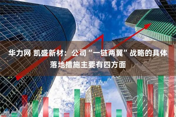 华力网 凯盛新材：公司“一链两翼”战略的具体落地措施主要有四方面